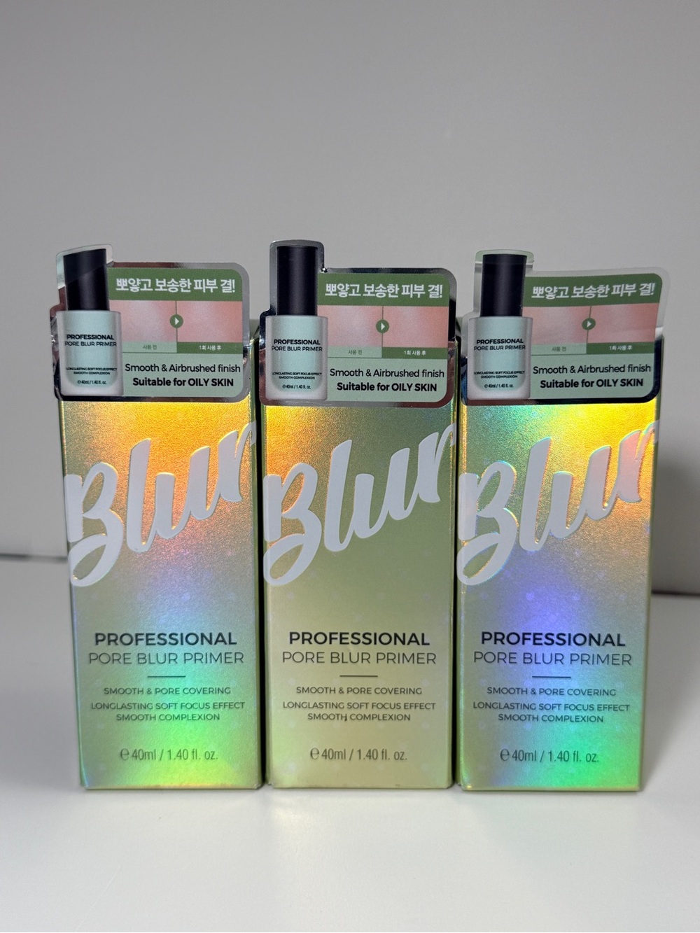 PRETTYSKIN Professional Pore Blur Primer 1.4 fl oz (x3) - NIB